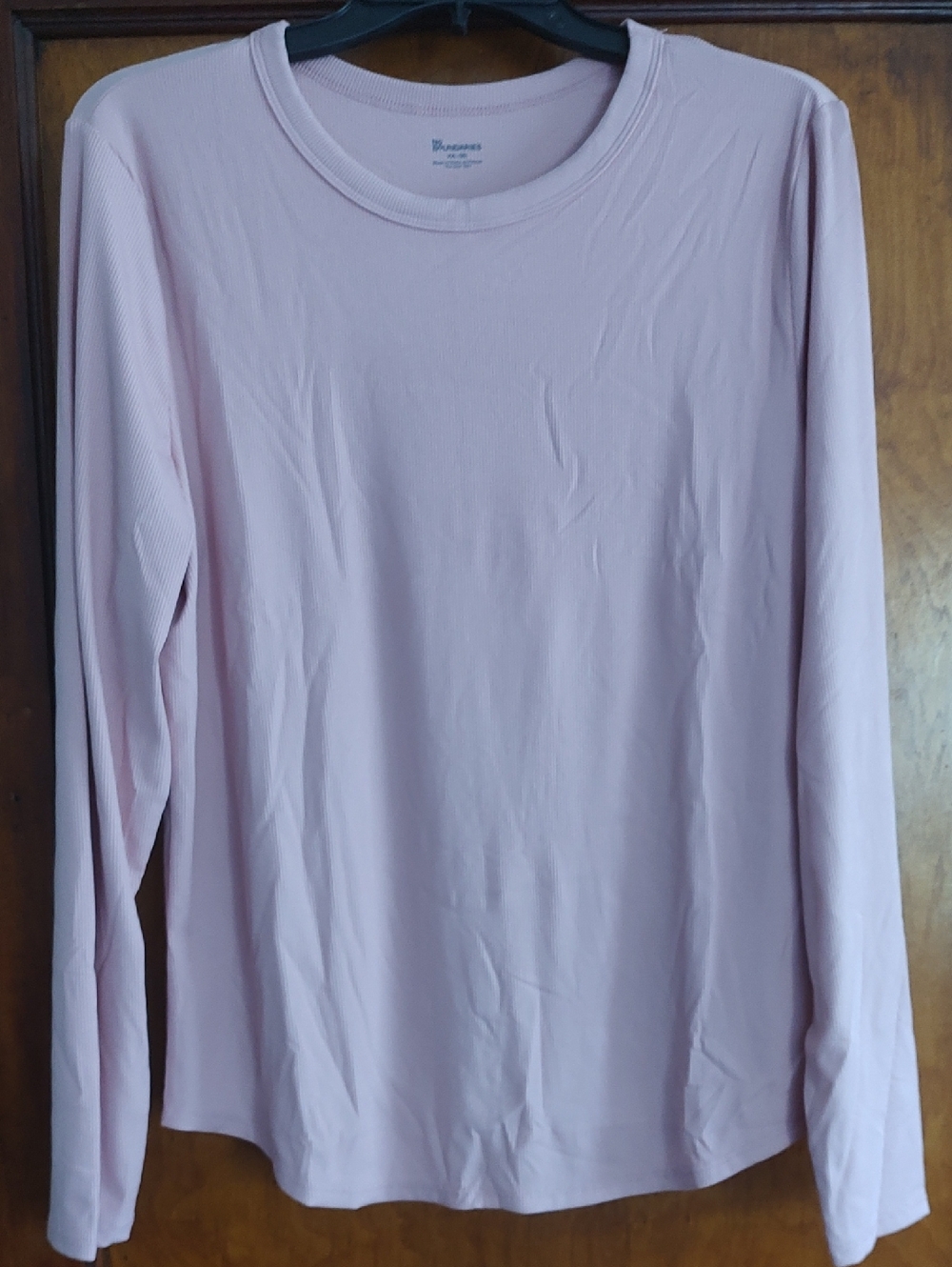 No Boundaries Dusty Rose Crew Rib Tee